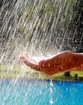 Free Hot Water Under Sunshine
